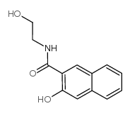 3-羟基-N-(2-羟乙基)-2-萘甲酰胺 结构式
