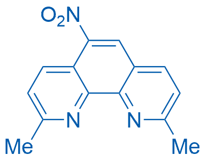 2,9-二甲基-5-硝基-1,10-菲咯啉 结构式