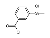 3-(氯二甲基硅基)苯甲酰氯 结构式