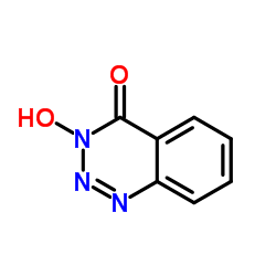 3-羟基-1,2,3-苯并三嗪-4(3H)-酮 结构式