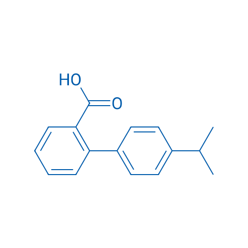 4-异丙基联苯-2-羧酸 结构式