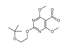 Pyrimidine, 2-[2-(1,1-dimethylethoxy)ethoxy]-4,6-dimethoxy-5-nitro- 结构式