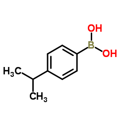 4-异丙基苯基硼酸 结构式