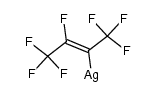 银, [(1E)-2,3,3,3-四氟-1-(三氟甲基)-1-丙烯基]- (9CI) 结构式