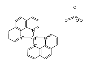 二(1,10-菲咯啉)银(I)高氯酸盐 结构式