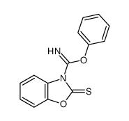 3(2H)-Benzoxazolecarboximidic acid, 2-thioxo-, phenyl ester 结构式