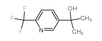 2-(6-三氟甲基吡啶-3-基)丙-2-醇 结构式