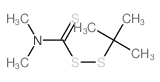 tert-butyl dimethyltrithioperoxycarbamate 结构式