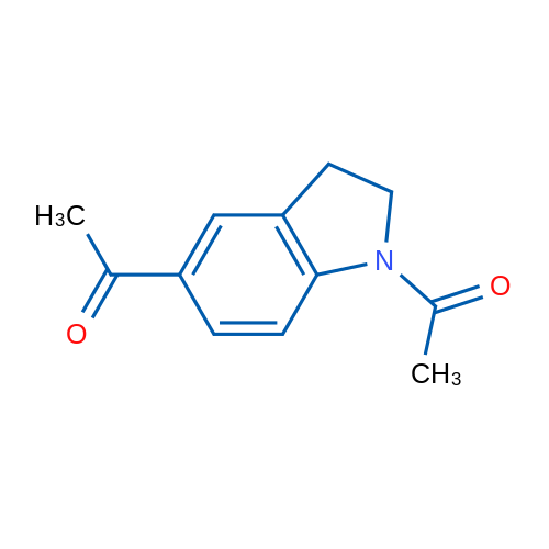 1,5-二乙酰基二氢吲哚 结构式