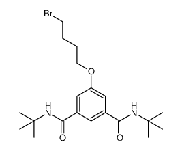 5-(4-溴丁氧基)-N1,N3-二叔丁基间苯二甲酰胺 结构式