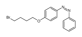 1-(4-(4-溴丁氧基)苯基)-2-苯基二氮烯 结构式