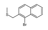 1-溴-2-[(甲硫基)甲基]萘 结构式