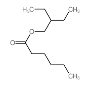 己酸-2-乙基丁酯 结构式