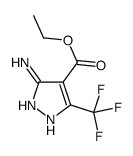 5-氨基-3-三氟甲基-4-吡唑甲酸乙酯 结构式