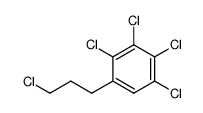 1,2,3,4-四氯-5-(3-氯丙基)苯 结构式