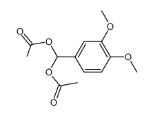 Methanediol, 1-(3,4-dimethoxyphenyl)-, 1,1-diacetate 结构式
