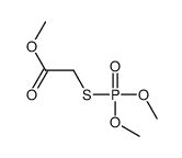 O,O-二甲基-S-(甲氧基羰基甲基)硫代磷酸酯 结构式