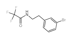 N-(3-溴苯乙基)-2,2,2-三氟乙酰胺 结构式