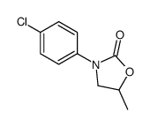 3-(4-氯苯基)-5-甲基-2-恶唑烷酮 结构式