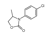 3-(4-氯苯基)-4-甲基-2-恶唑烷酮 结构式