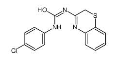 Urea, N-2H-1,4-benzothiazin-3-yl-N'-(4-chlorophenyl)- 结构式