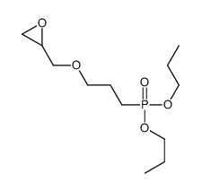 Phosphonic acid, [3-(oxiranylmethoxy)propyl]-, dipropyl ester (9CI) 结构式