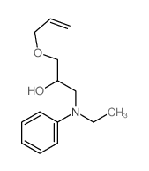 2-Propanol, 1-(ethylphenylamino)-3-(2-propen-1-yloxy)- 结构式