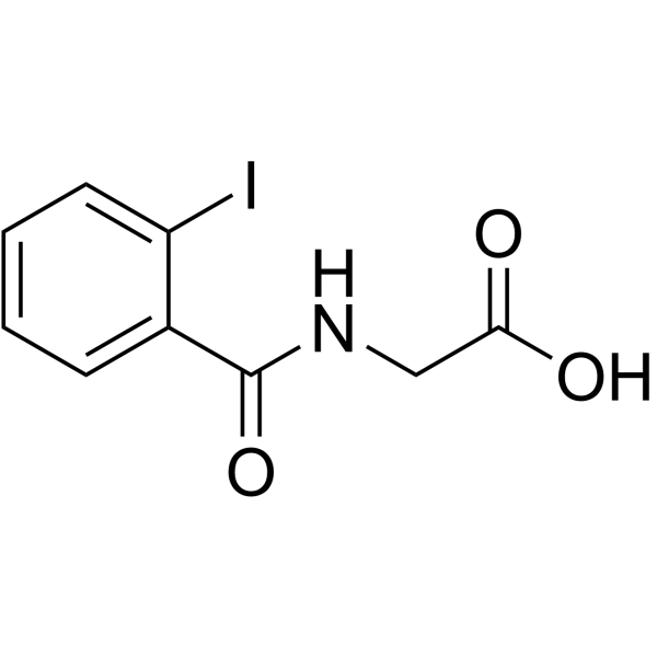 2-碘马尿酸 结构式
