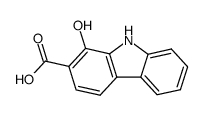 1-羟基-9H-咔唑-2-羧酸 结构式