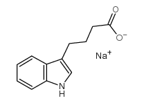 3-吲哚丁酸钠 结构式