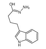 1H-Indole-3-butanoic acid, hydrazide 结构式