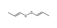 Disulfide, di-(1E)-1-propen-1-yl 结构式