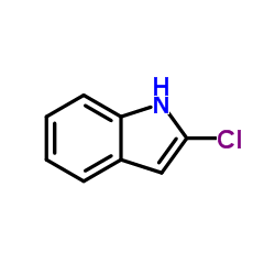 3-氯-1H-吲哚 结构式