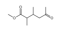2,3-二甲基-5-氧代己酸甲酯 结构式