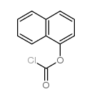 氯甲酸-1-萘酯 结构式