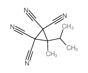 3-甲基-3-异丙基环丙烷-1,1,2,2-四甲腈 结构式