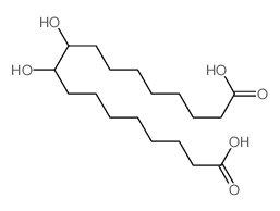 9,10-二羟基十八烷二酸 结构式