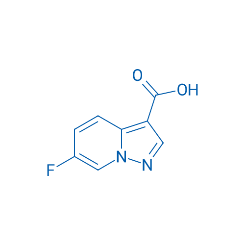 6-氟吡唑并[1,5-a]吡啶-3-羧酸 结构式