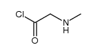 2-(甲氨基)乙酰氯 结构式