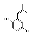 Phenol, 4-chloro-2-(2-methyl-1-propen-1-yl)- 结构式