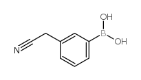 3-氰基甲基苯基硼酸 结构式