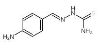 4-氨基苯甲醛缩氨基硫脲 结构式