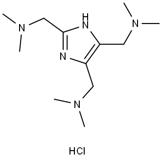 1H-咪唑-2,4,5-三甲胺-N2,N2,N4,N4,N5,N5-六甲基-盐酸盐(1:1) 结构式