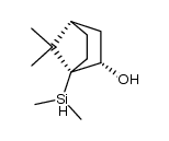 1-(二甲基硅基)-7,7-甲基双环[2.2.1]庚-2-醇, exo- 结构式