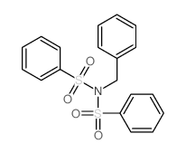 Benzenesulfonamide,N-(phenylmethyl)-N-(phenylsulfonyl)- 结构式