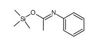 Ethanimidic acid, N-phenyl-, trimethylsilyl ester (9CI) 结构式