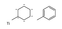 双[(1,2,3,4,5,6-η)-甲基苯]合钛 结构式