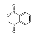 1-[(S)-甲基亚磺酰基]-2-硝基苯 结构式