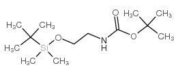 2-叔丁基二甲基硅氧基乙基氨基甲酸叔丁酯 结构式