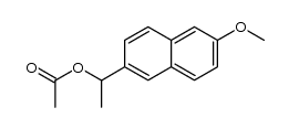 2-Naphthalenemethanol, 6-methoxy-α-methyl-, 2-acetate, (αR)- 结构式